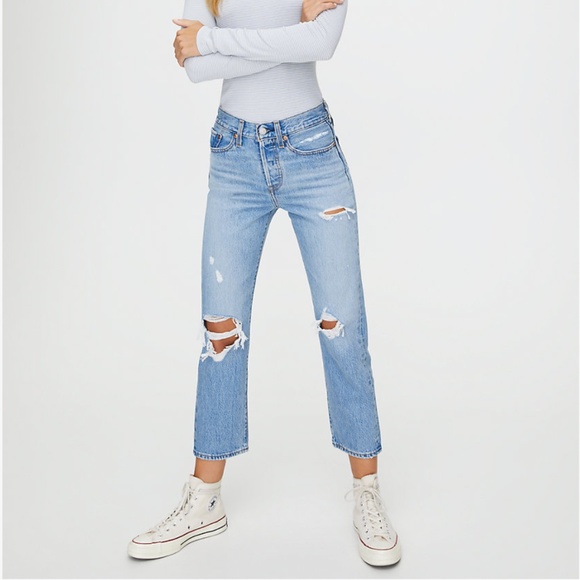 Levi's Denim - Levi's WEDGIE STRAIGHT Cropped, High-Waisted Jean